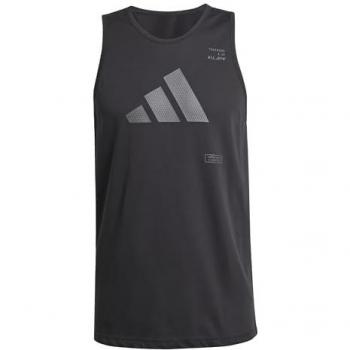 Camiseta de Manga Corta Gráfica Adidas para Hombre en Negro/Grey Cuatro M