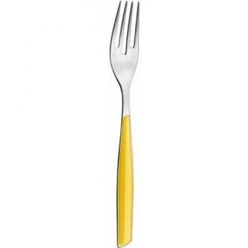 Bugatti - Glamour 6-pz Tenedor Postre Amarillo