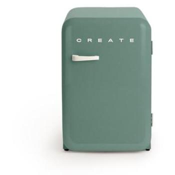 Frigorífico Retro Mini 107L ECO Amigable con el Medio Ambiente Gas R600a Verde/Blanco