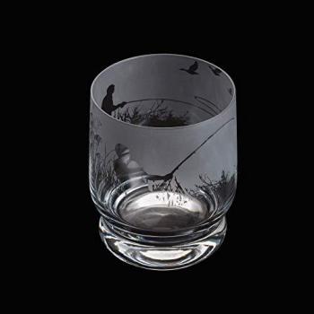 Personalised Fly Fishing Whisky Glass Tumbler