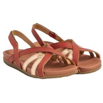 Sandalias Planas de Piel Rosa para Mujer El Naturalista N5653 con Velcro, Modelo Zumaia, Casual, Talla 37 EU