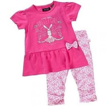 BLUE SEVEN Niñas Set ropa Mini Set BALLET CHICA en rosado: Túnica y Leggings - algodón, fucsia, 100% algodón, bebé-niñas, 68