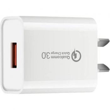 Adaptador de pared inteligente USB 3.0 de carga rápida para iPhone, Samsung y Huawei - Enchufe AU/NZ