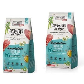 Alimento Seco para Perros MAC's Mono Rind 12 kg - Paquete Económico de 2 x 12 kg