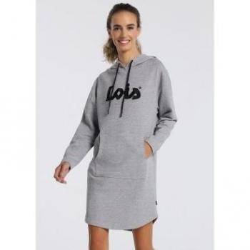 Vestido Corto Lois 132082 Gris para Mujer - Elegante y Moderno