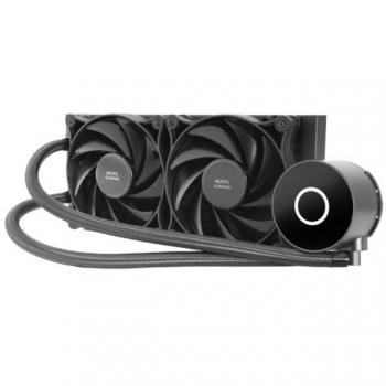 Mars Gaming ML-PRO240 Sistema de Refrigeración Líquida para CPU, Negro, 2 Ventiladores de 120mm, TDP 450W, Rodamientos FDB, Compatible con Intel y AMD