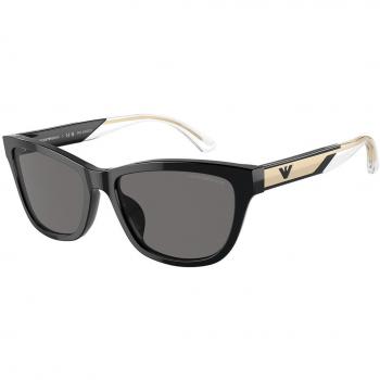 Emporio Armani EA4227U Polarized Women's Cat Eye Sunglasses Black Size 56