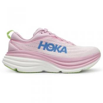 Hoka Bondi 8 Women's Running Shoes - Pink and Blue, Size 37.5