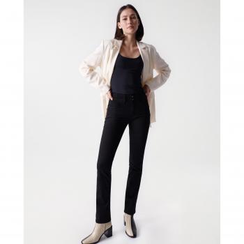 Salsa Jeans Vaqueros Secret Push In Slim True Black - Vaquero pitillo de mujer, slim, de tiro alto, con tecnología push in