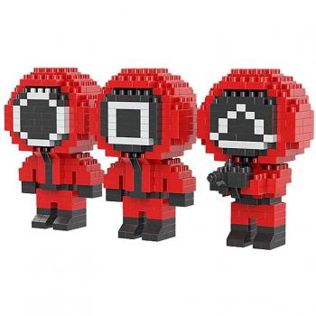 DAM Squid Dam Micro Bloques de Construcción - 3 Vigilantes, 700 Piezas, Medidas: 8x4x4 cm