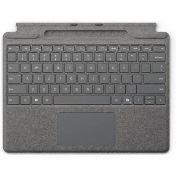 Teclado Microsoft para Surface Pro con almacenamiento de lápiz - platino, Español QWERTY