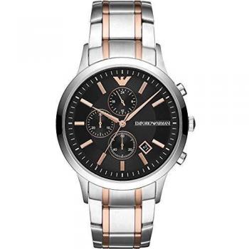 Emporio Armani Mens Chronograph Quartz Watch with Stainless Steel Strap AR11165