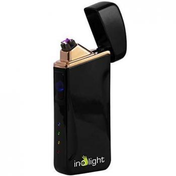 Inolight 555-600 CL 6 555-600-Encendedor USB, Kunstof, Negro, Dorado