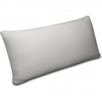Sunlay - Almohada visco copos ergonómica de firmeza alta ideal para dormir de lado con funda de tejido strech de firmeza media