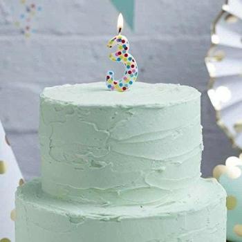 Pick and Mix - Polka Dot Candle Number 3