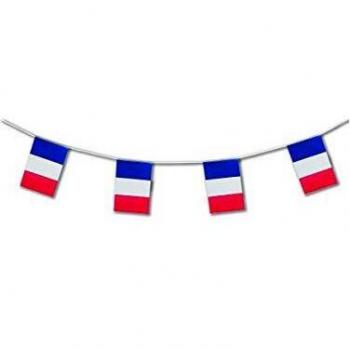 No es del fabricante original UK Deco banderines de Francia de plástico