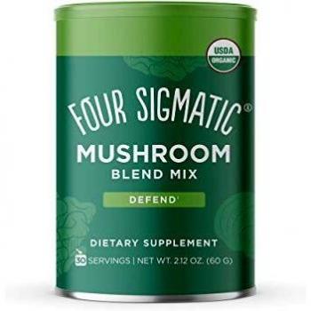 Four Sigmatic SIGMATIC Mushroom Blend, Powder 30 Servings Canister, 60 g
