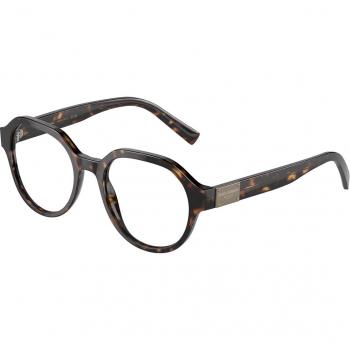 Dolce & Gabbana DG3367 502 Men's Eyeglasses Tortoiseshell Size 50 - Blue Light Block Available