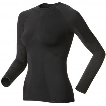 Odlo Unterhemd Shirt Long Sleeve Crew Neck Evolution Warm Trend - Top interior térmico para mujer, color, talla XL