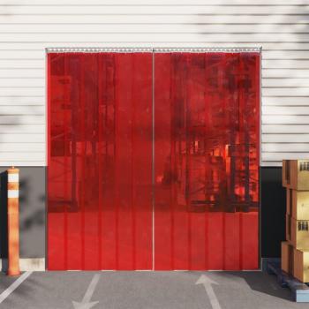 Tira de cortina para puertas PVC 300x2,6 mm 10 m Color Azul, Rojo y Transparente - vidaXL
