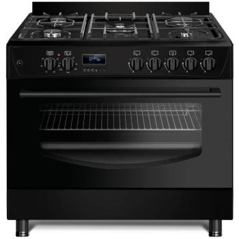 Cocina de gas y eléctrica Ravanson KWGE-K90 Cheff Modern negra