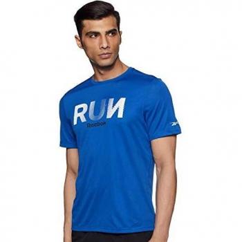 Reebok Re Graphic tee Camiseta, Hombre, humblu, L