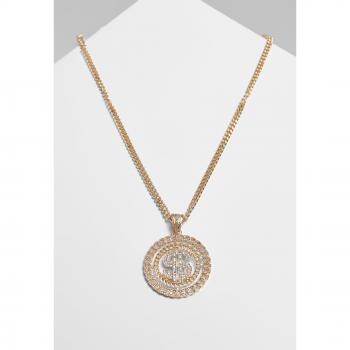 Urban Classics Dollar Diamond Gold Necklace