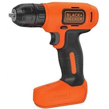 BLACK+DECKER BDCD8 Taladro atornillador sin cable 7.2V con batería de litio