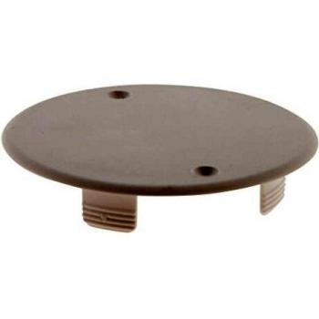 Tapa redonda blanca para caja Ø80mm con 2 tornillos - Zenitech