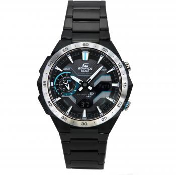 Casio Edifice Windflow Solar Analog-Digital Men's Watch with Smartphone Link, Black Dial, 100M Water Resistance