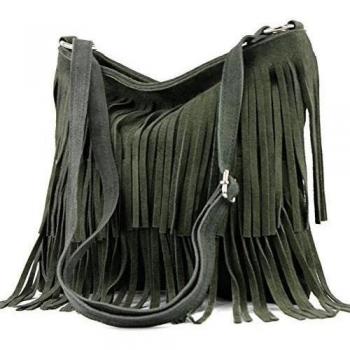 Italiana. Piel Bolso Franse - Bolso Bolsa para mujer bolso City Girl Real ante T125, color, talla siehe Beschreibung