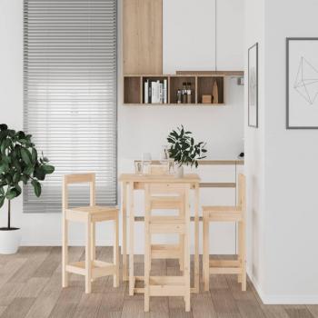 Conjunto de barra de madera de pino sólido de 5 piezas