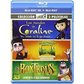 Pack Estudio Laika: Coraline + ParaNorman + Boxtrolls [Blu-ray]