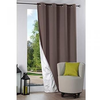 Cortina Térmica y Opaca Nelson - LOVELY CASA - 135x240 cm - Color Taupe