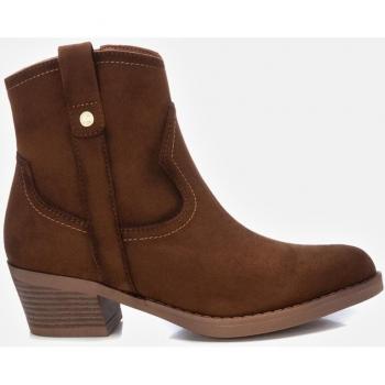 Botines Xti color camel con cierre de cremallera