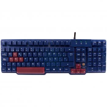 Mars Gaming MKBC - Teclado de Membrana del FC Barcelona Lassa,antighosting, USB