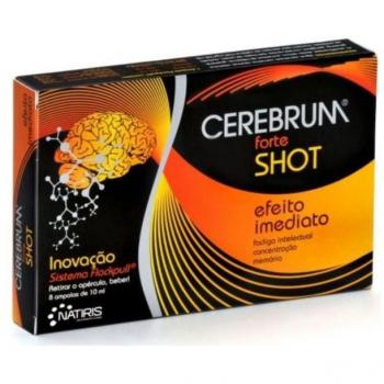 Natiris Cerebrum Forte Shot - Food Supplement, 8 Ampoules of 10ml each