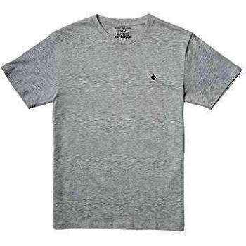 Volcom Stone Blanks BSC SS Camiseta, Niños, Heather Grey, M