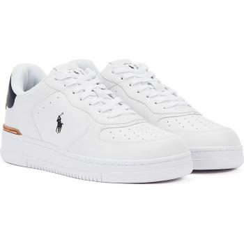 Polo Ralph Lauren Masters Court Sneakers, male, white, size 8 US, leather