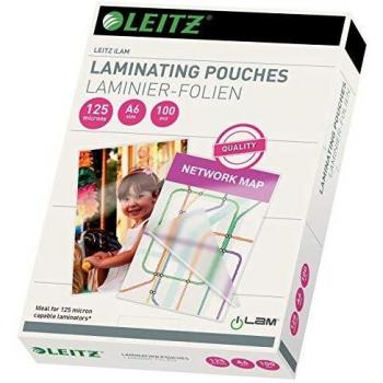 Pouches de Laminado Leitz A6 125 Micrones Pack de 100