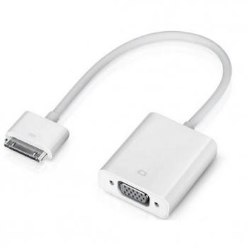 HaoYiShang 30 Pin conector Dock a cable VGA macho a hembra adaptador para iPad 2/3 iPhone 4S