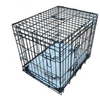 Ellie-Bo Deluxe Extra Fuerte 2 Puerta Plegable Perro Perrito de la Jaula con Cama de Matrimonio Oveja sintética Grande