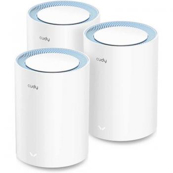 Cudy M1200 3-Pack AC1200 Dual-Band Mesh Wi-Fi System Blancos
