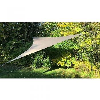 Vela de sombra triangular extensible 3,60 m color taupe