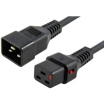 Cable de Alimentación IEC Microconnect Macho C20 a Hembra C19 con Bloqueo