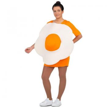 Disfraz de Huevo Frito Gigante para mujer embarazada con accesorios