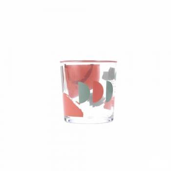 Vaso Kaleido Multicolor Vidrio Abstracto 380 ml (6 Unidades)