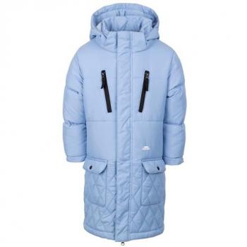 Trespass Orrin Long Hooded Down Jacket for Kids