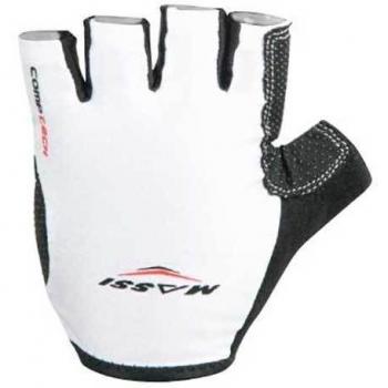 Massi Comp Tech - Guantes de ciclismo unisex, color blanco, talla XXL