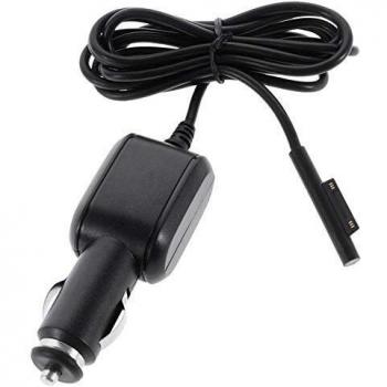Cargador de Coche Negro para Microsoft Surface Pro 3 y Pro 4